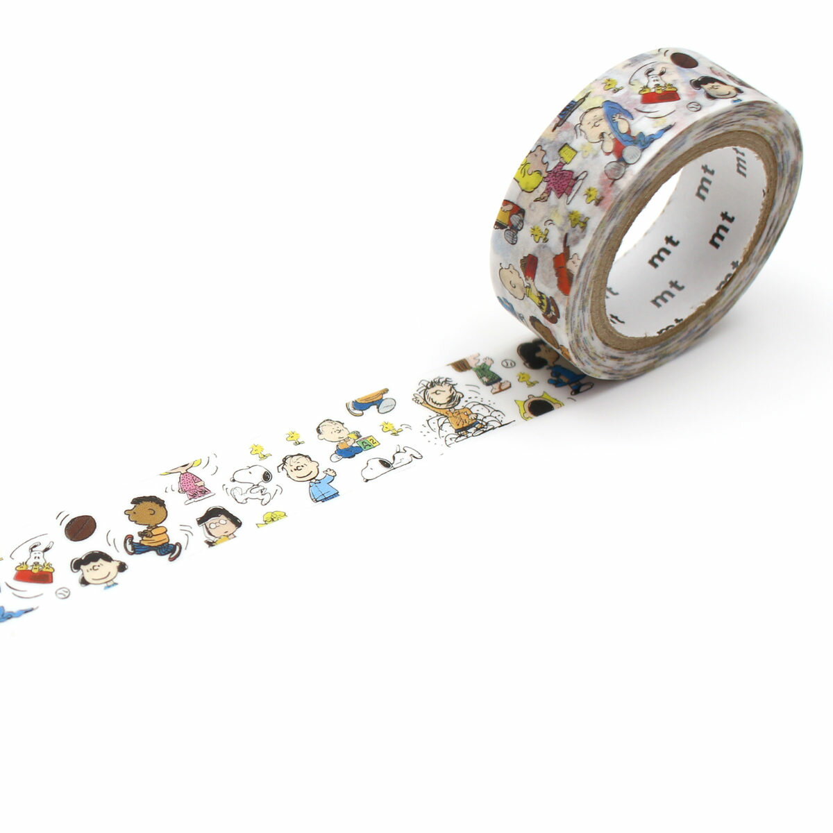 マスキングテープ mt PEANUTS ピーナッツキャラクター 15mm×7m ( マステ カモ井 カモ井加工紙 貼ってはがせる シール ステッカー エムティー...