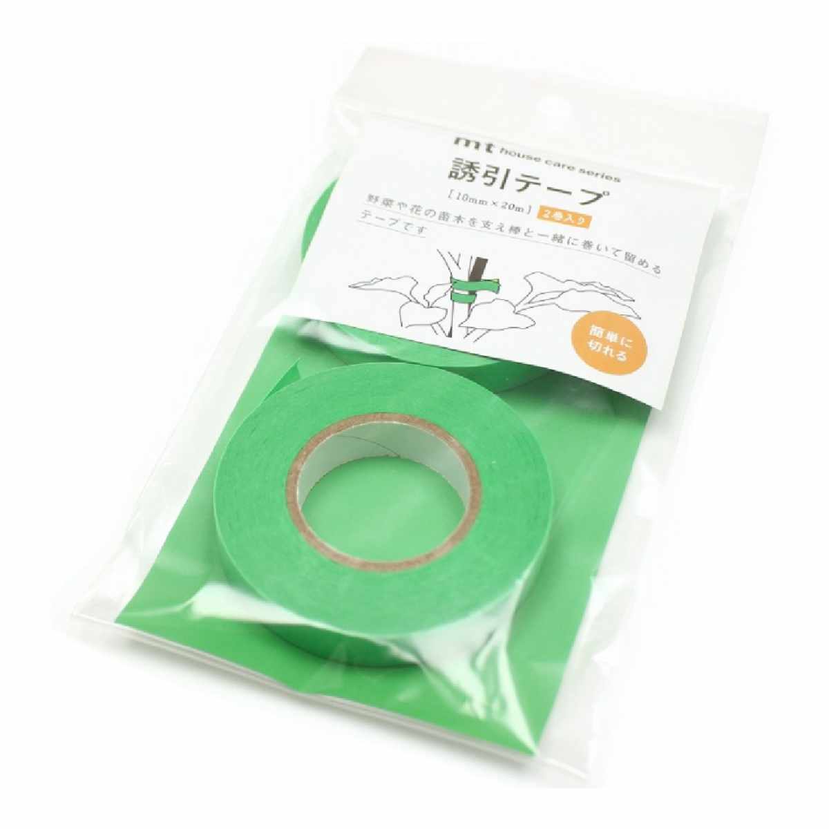 mt 誘引テープ 苗木 ツル固定 植物 （ 誘引 結束 テープ 園芸 ガーデニング 農業 茎 枝 ツル 支柱 畑 農作物 手で切れる 農業テープ ガーデン 農作業 園芸用 野菜 果物 花 トマト きゅうり ブドウ 葡萄 メロン ナス ）【39ショップ】