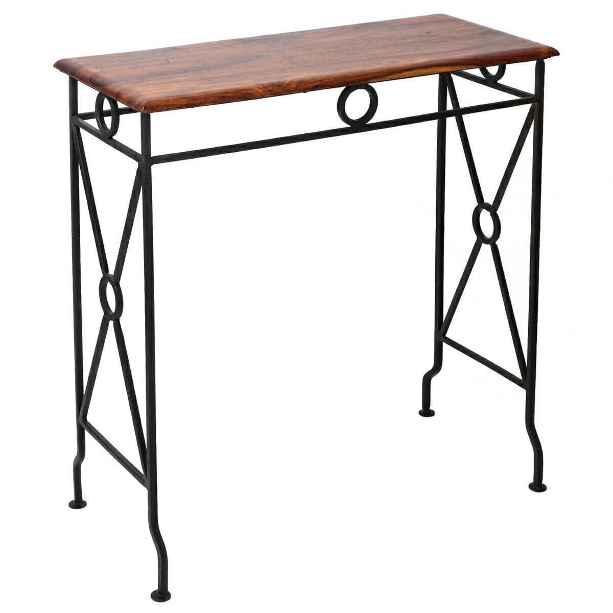 ネストテーブル ラージ 幅78cm 木製 アイアン ( 送料無料 サイドテーブル ナイトテーブル テーブル ディスプレイ 台 什器 天然木 コンソール スリム ...