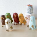 オブジェ フクロウ Sサイズ マスコット 木製 ( ふくろう 鳥 かわいい マンゴーウッド 真鍮 アンティーク 梟 トリ 天然木 玄関 デスク おしゃれ インテ...