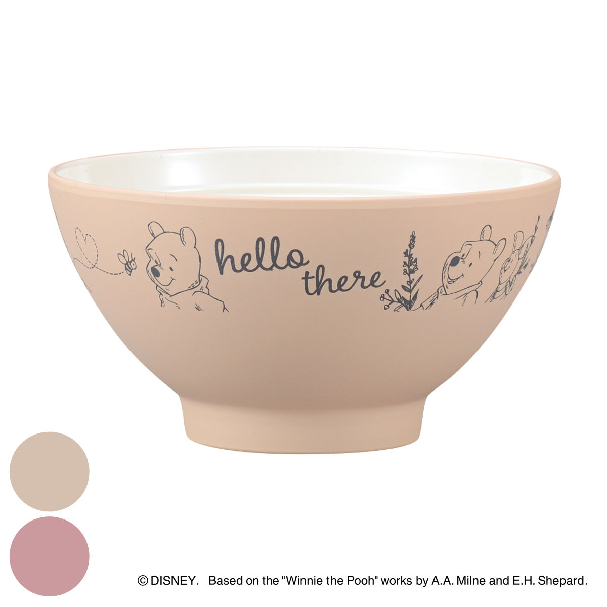 茶碗 Pooh Bee 抗菌飯わん くまのプーさん （ BPAフリー 日本製 抗菌 電子レンジ対応 食洗機対応 プーさん ピグレット 飯椀 椀 おしゃれ かわいい ディズニー キャラクター 軽い 割れにくい お椀 お茶碗 ）【39ショップ】