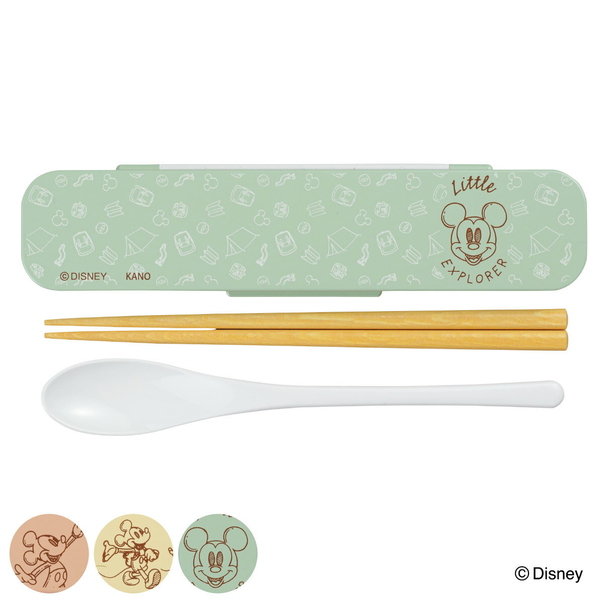 箸 スプーンセット ミッキー ミニー ( 食洗機対応 18センチ お箸 スプーン コンビセット 音の鳴らない カトラリー 抗菌 日本製 食洗機OK カトラリーセ...