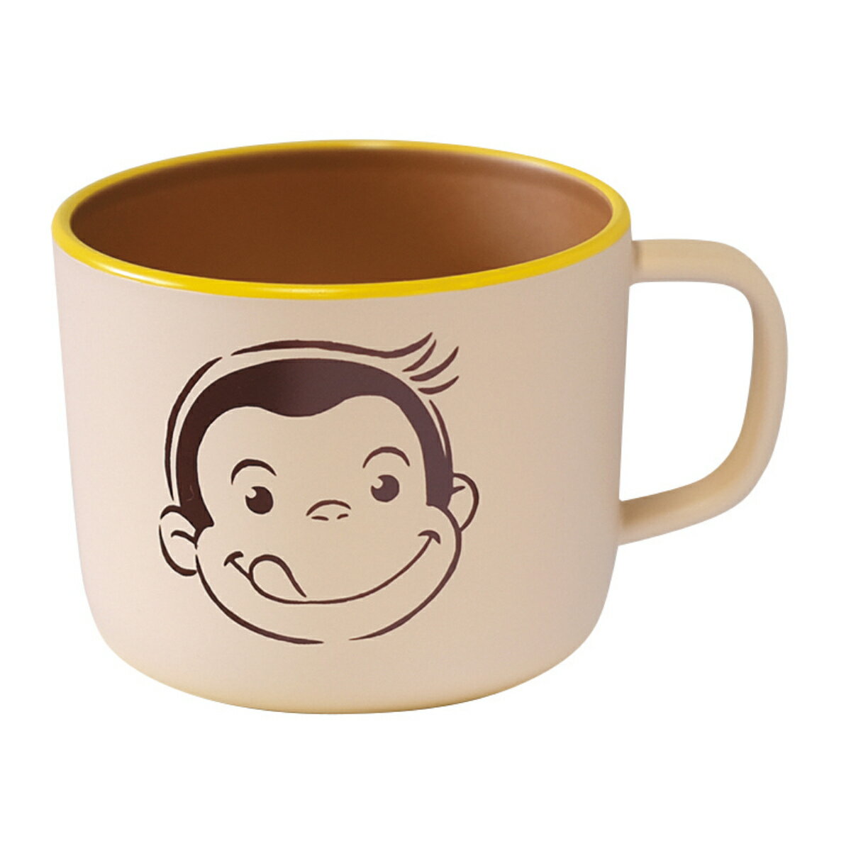 マグカップ おさるのジョージ CG 塗マグ アイボリー （ BPAフリー 電子レンジ対応 食洗機対応 キャラクター マグ カップ コップ マグコップ かわいい おしゃれ ナチュラル ）【39ショップ】