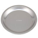 【在庫処分特価】 アウトドア食器 丸型プレート 20.5cm チタン製 プリグレース ( 皿 食器 プレート 丸皿 アウトドアプレート チタン 食洗機対応 アウ...