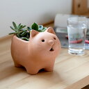 プランター アニマルテラコッタポット ネコ 3号 ( 植木鉢 プラントポット 植物用ポット ミニポット 鉢 ポット 素焼き 3号鉢 卓上 スタンド 置く 植物 ...