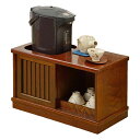 お座敷ワゴン けやき調 キャスター付 秋草 幅60cm ( 座敷 ワゴン ポット台 お茶セット キャスター 日本製 完成品 サイドワゴン 収納 家具 引き出し ...