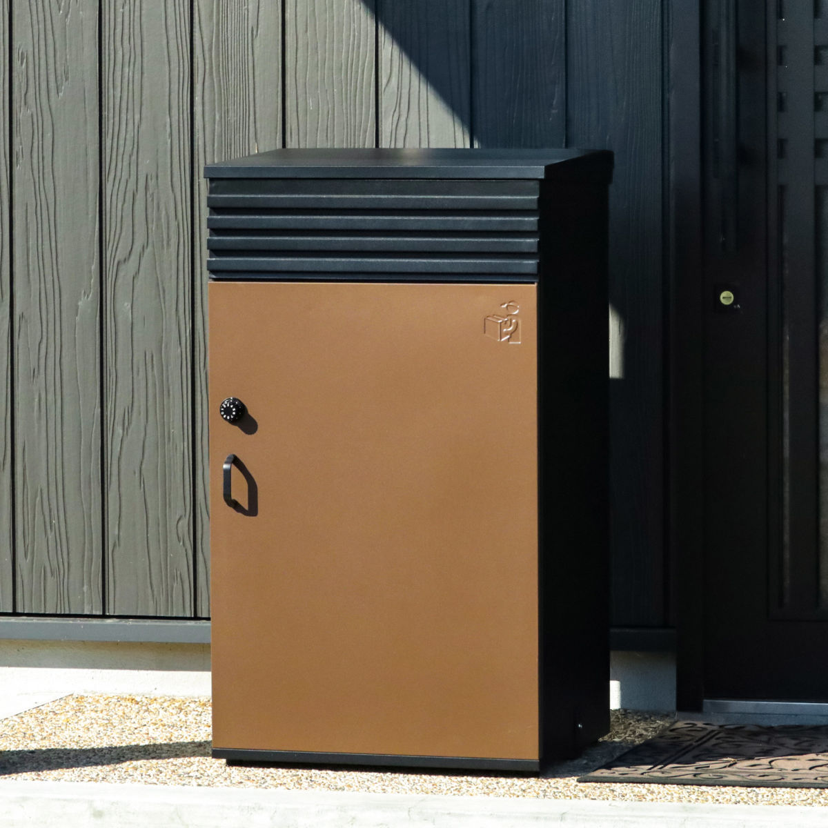 宅配ボックス 郵便ポスト リシムアップ UL ブラウン 一戸建て用 大容量 （ 宅配 ボックス ポスト一体型 ポスト 宅配ポスト 宅配ボックス付きポスト ダイヤル錠 ダイヤルロック 玄関 置き配用ボックス メールボックス ）【39ショップ】