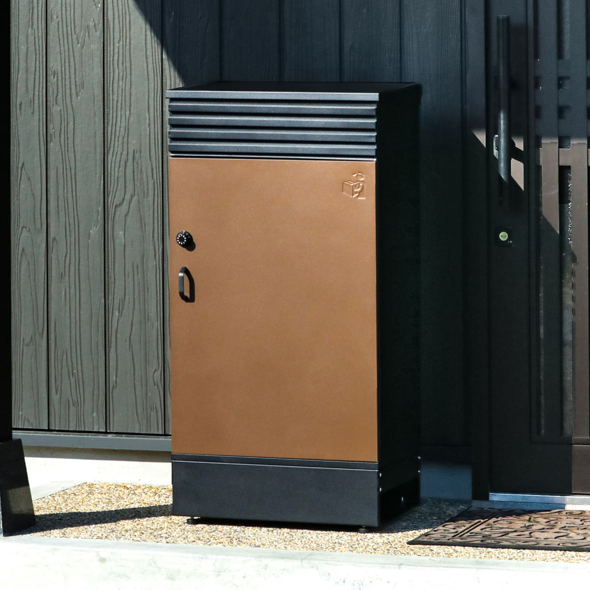 宅配ボックス 郵便ポスト リシムアップ UL-D ブラウン 一戸建て用 大容量 （ 宅配 ボックス ポスト一体型 ポスト 宅配ポスト 宅配ボックス付きポスト ダイヤル錠 ダイヤルロック 玄関 置き配用ボックス メールボックス ）【39ショップ】