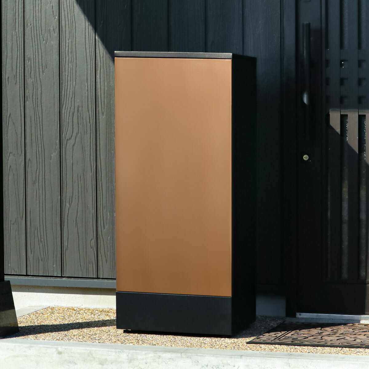 宅配ボックス リシムダブル 二重扉 リシム ブラウン 防水 一戸建て用 大容量 （ 宅配 ボックス ポスト一体型 ポスト 宅配ポスト 宅配ボックス付きポスト 2段 ダイヤル錠 ダイヤルロック 玄関 置き配用ボックス メールボックス ）【39ショップ】