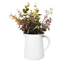 人工観葉植物 ピッチャー ユーカリ フェイクグリーン 光触媒 造花 ( 観葉植物 人口植物 フェイク アートグリーン 触媒加工 抗菌 消臭 緑 グリーン 癒し ...