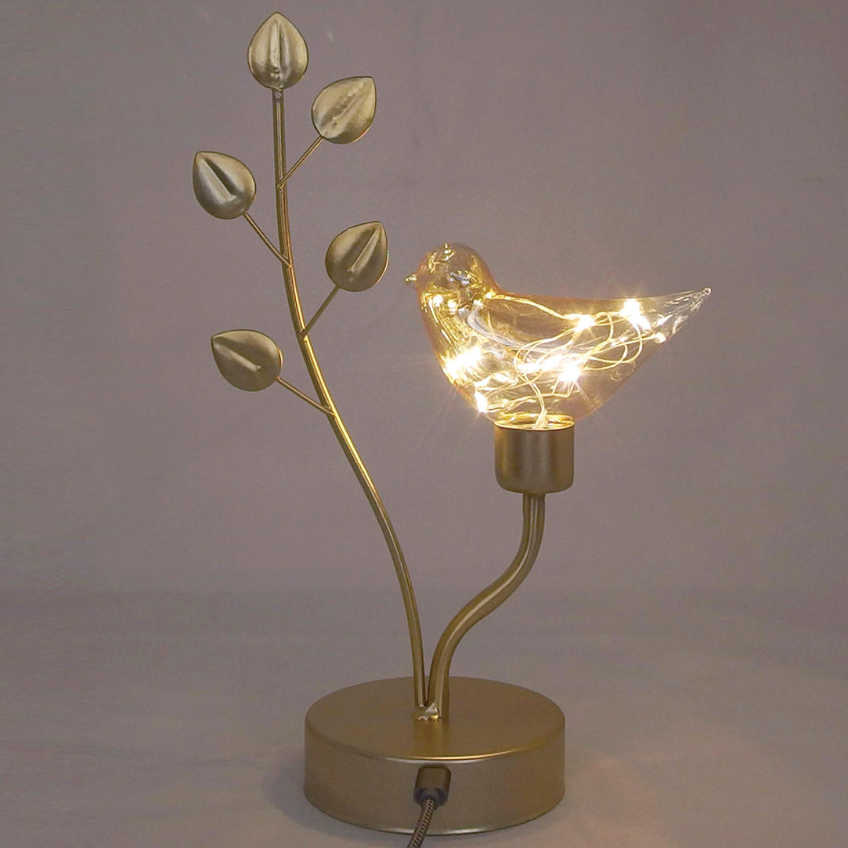 スタンドライト バード LEDライト インテリアライト （ 間接照明 卓上 テーブルランプ 卓上ライト LED 鳥 電池式 アニマル 動物 インテリア 寝室 リビング 読書灯 授乳灯 常夜灯 おしゃれ ホリデーシーズン クリスマス ）【39ショップ】