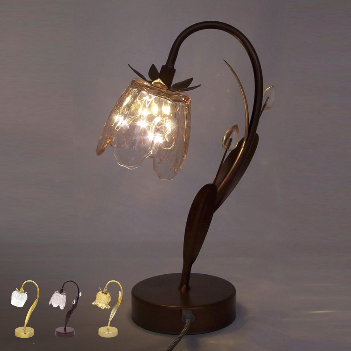 スタンドライト LEDライト インテリアライト （ 間接照明 卓上 テーブルランプ 卓上ライト LED 花 フラワー 電池式 USB インテリア 寝室 リビング 読書灯 授乳灯 常夜灯 おしゃれ ホリデーシーズン クリスマス ）【39ショップ】