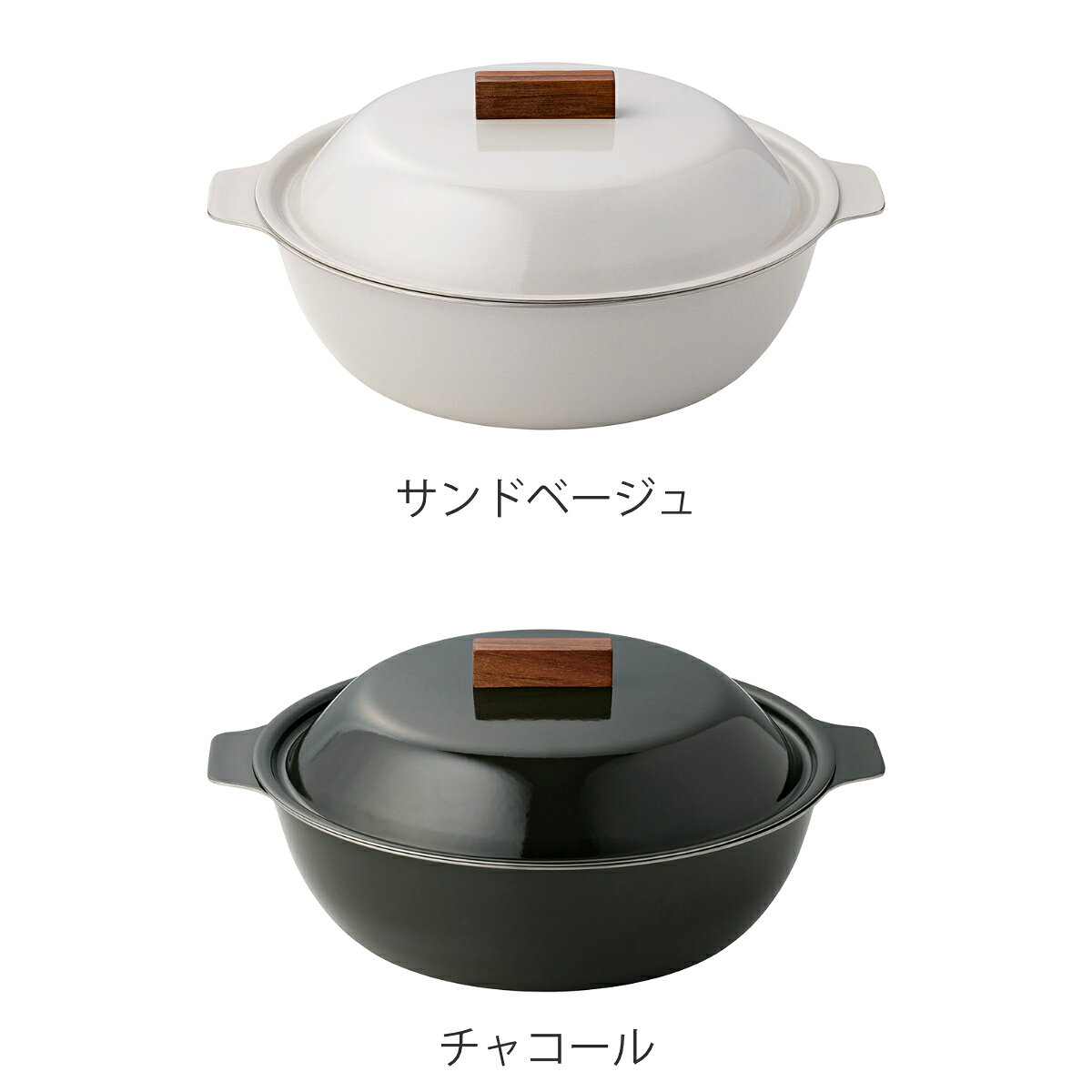 キントー 琺瑯鍋 IH対応 KAKOMI ステンレス 琺瑯 1L 2L （ KINTO IH ガス火対応 ホーロー鍋 両手鍋 蓋付き 食洗機OK ほうろう鍋 鍋 なべ 1人用 2人 3人用 4人 用 蓋 ふた付き シンプル ）【39ショップ】 interior-palette-10177999 インテリアパレット サンプル画像3