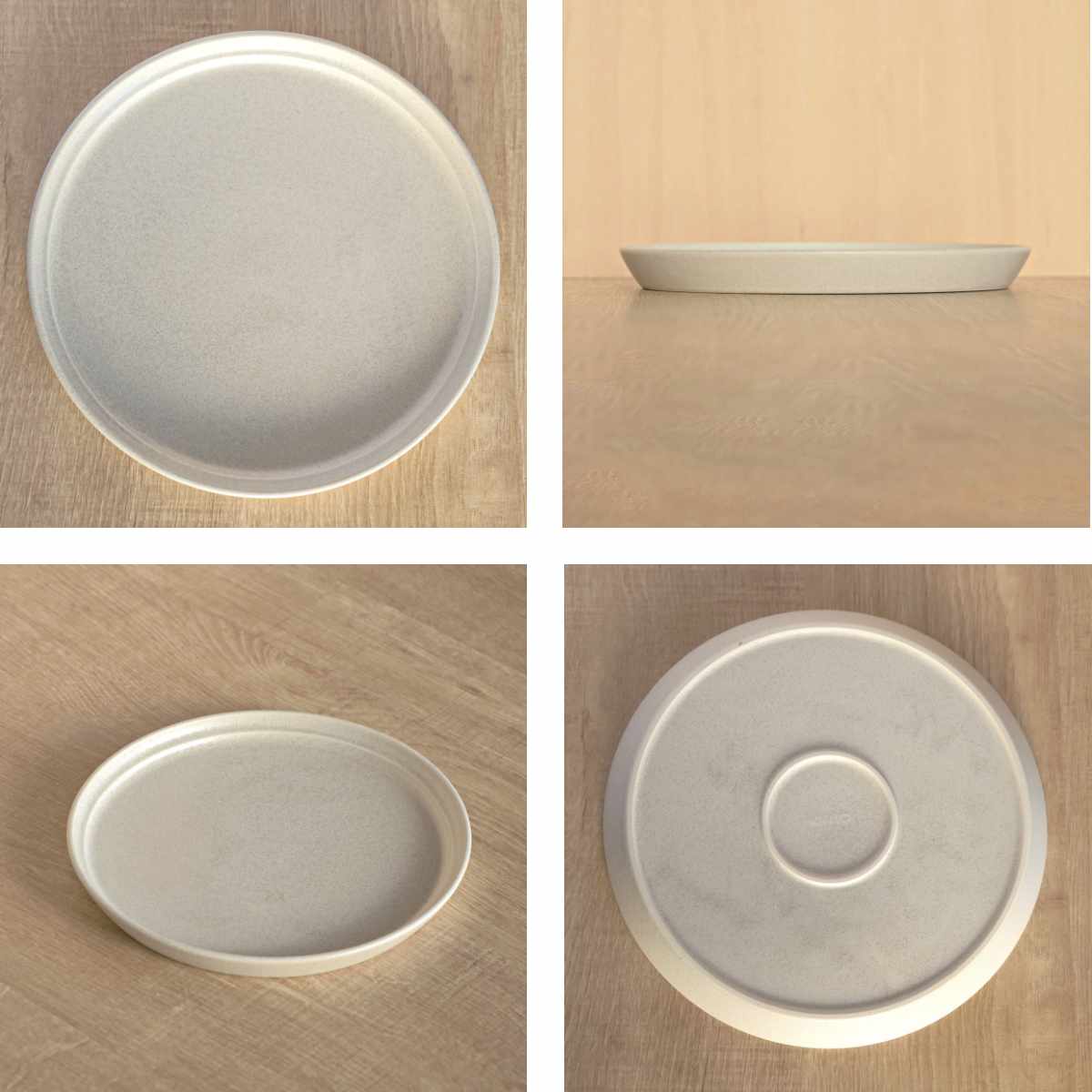 KINTO キントー FOG プレート 200mm （ 20cm 磁器 食洗機対応 電子レンジ対応 日本製 皿 中皿 丸 平皿 国産 耐久性 機能性 お皿 取皿 盛皿 デザートプレート サラダ ケーキ デザート パン おしゃれ 単品 1枚 ）【39ショップ】