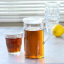 キントー ピッチャー 冷水筒 750ml CAST ウォータージャグ 耐熱ガラス ( KINTO 食洗機対応 電子レンジ対応 ガラス製 水差し 麦茶ポット 水さ...