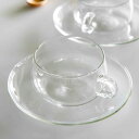 KINTO キントー UNITEA カップ&ソーサー 230ml ガラス ( ユニティ ティーカップ カップ コップ セット 食洗機対応 ソーサー 耐熱ガラス ティーウェア )【39ショップ】