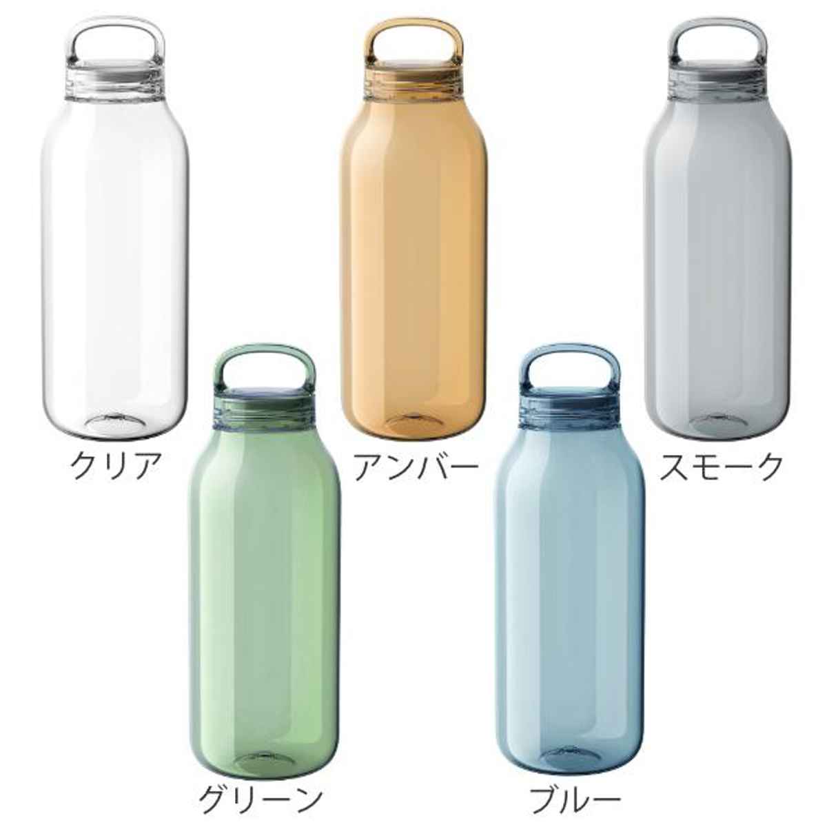 キントー 水筒 500ml 食洗機対応 WATER BOTTLE ウォーターボトル スクリュー （ KINTO ボトル マイボトル クリアボトル 軽量 食洗機OK 0.5L 500 軽い コンパクトボトル コンパクト シンプル 持ち運び 持ち手付き 透明 クリア ）【39ショップ】