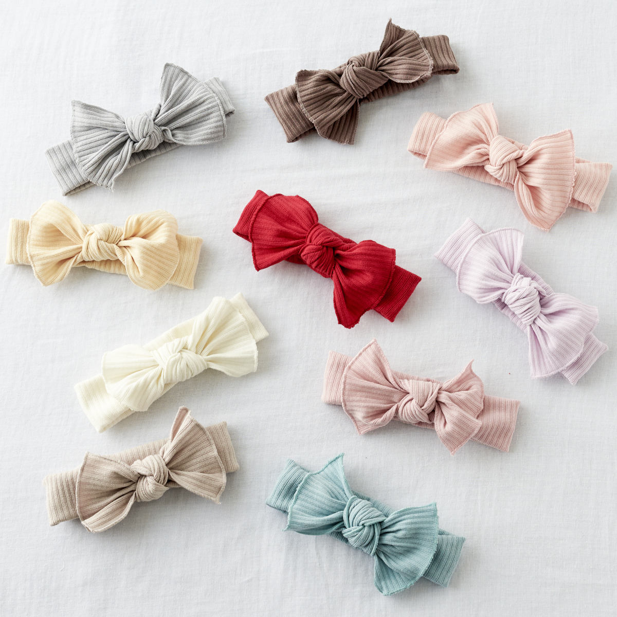 ヘアバンド Lien de famille リブ ベビー ニューボーンフォト 出産祝い （ ベビーヘアバンド ヘッドバンド 赤ちゃん 贈り物 かわいい 女の子 ...