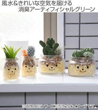 フェイクグリーン 人工観葉植物 ファミーユ 消臭アーティフィシャルグリーン ルーク ( 造花 人工植物 観葉植物 人工 植物 多肉植物 リアル ct触媒 消臭 防汚 抗菌 風水 玄関 リビング トイレ インテリア サボテン )【39ショップ】