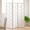 衝立 3連 ホワイト 高さ150cm 木製スクリーン ( パーテーション 間仕切り 目隠し パーティション 屏風 自立 折りたたみ スクリーン ついたて 3連ス...
