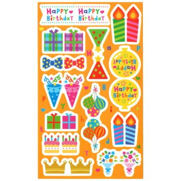 シール つまようじ・ストロー用 ピックデコシール delijoy デリジョイ バースデー お弁当グッズ ( ピックデコシール 子供用 デコ弁 ピックス 飾り ランチグッズ ) 【5000円以上送料無料】