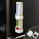 ラップホルダー スマートラップホルダー セパレートタイプ 高さ調節自由自在 粘着タイプ ( 壁面収納 冷蔵庫横 キッチン収納 ラップ立て 収納 スタンド 整理 ...