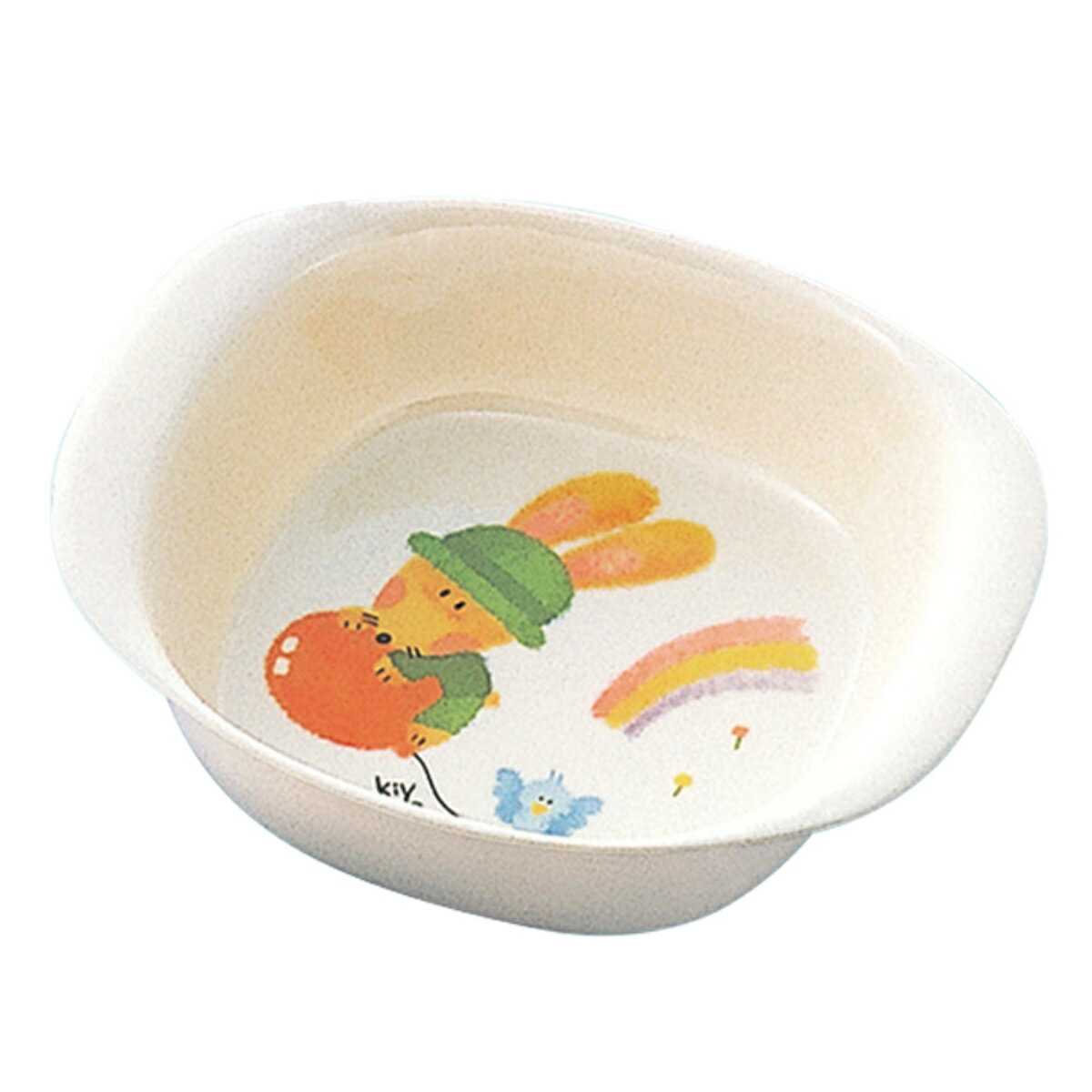ボウル 持ち手付き 15cm スイートラビット メラミン （ 食洗機対応 アニマル 動物 お椀 椀 鉢 子ども用..
