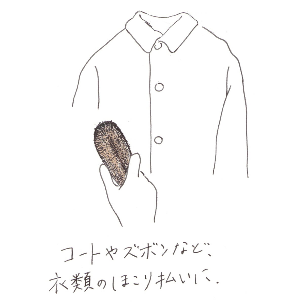 高田耕造商店 ほこりはらい 衣類用 棕櫚たわし...の紹介画像3