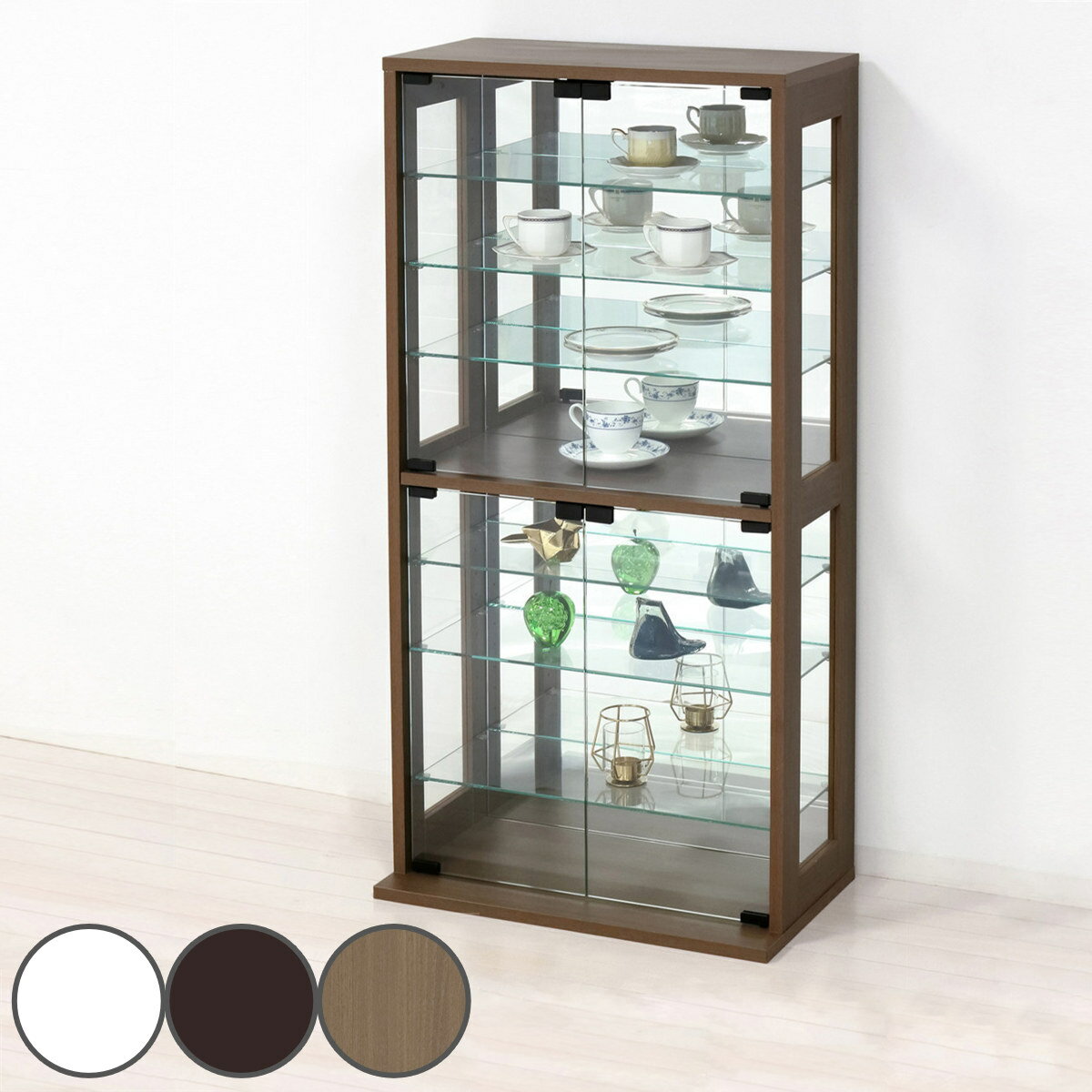 コレクションケース 幅60cm （ 送料無料 フィギュア ガラス コレクションラック コレクション 棚 ディ..