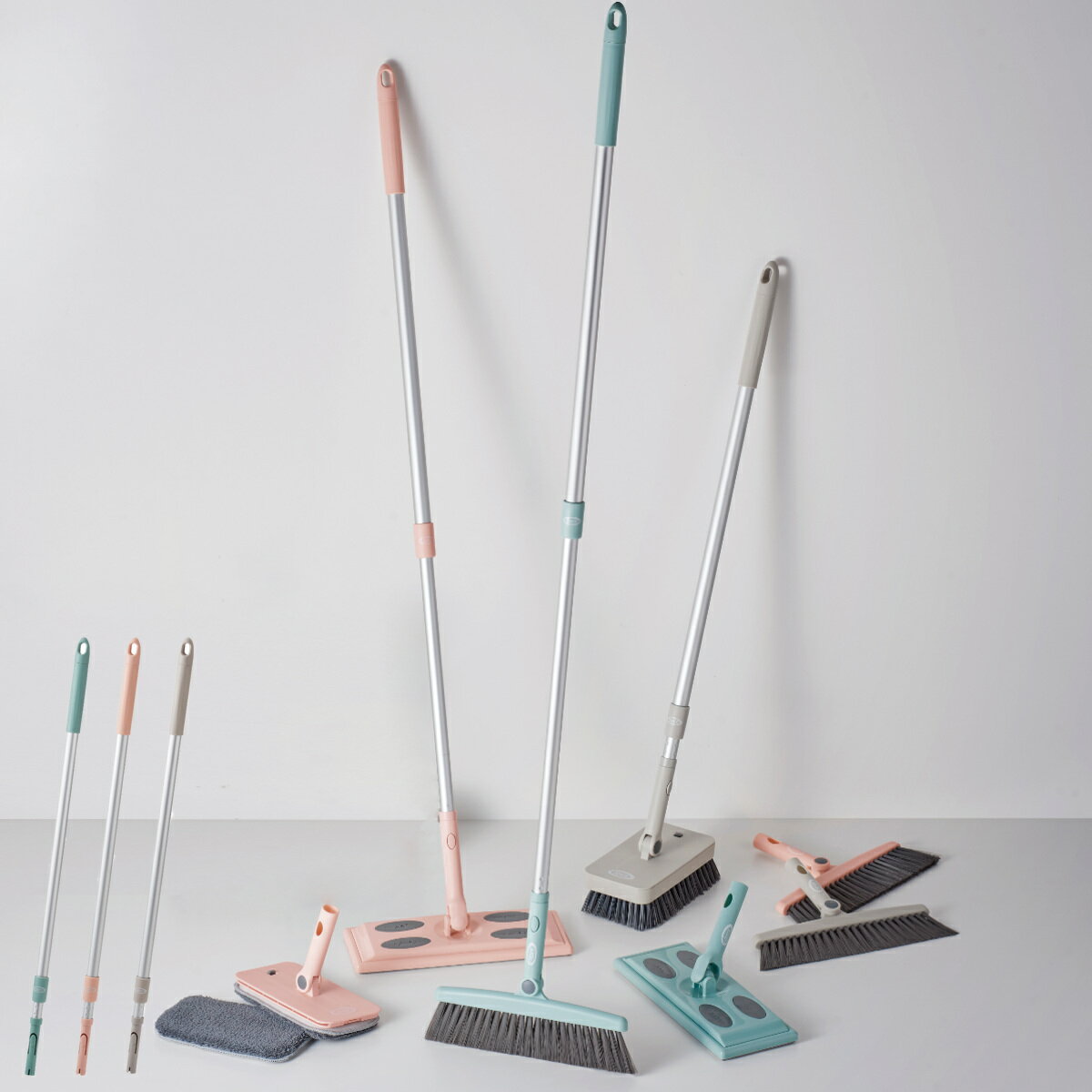 伸縮ポール Toffy ジョイント伸縮ポール フローリング ワイパー 伸縮 ワンタッチ 付け替え （ ...