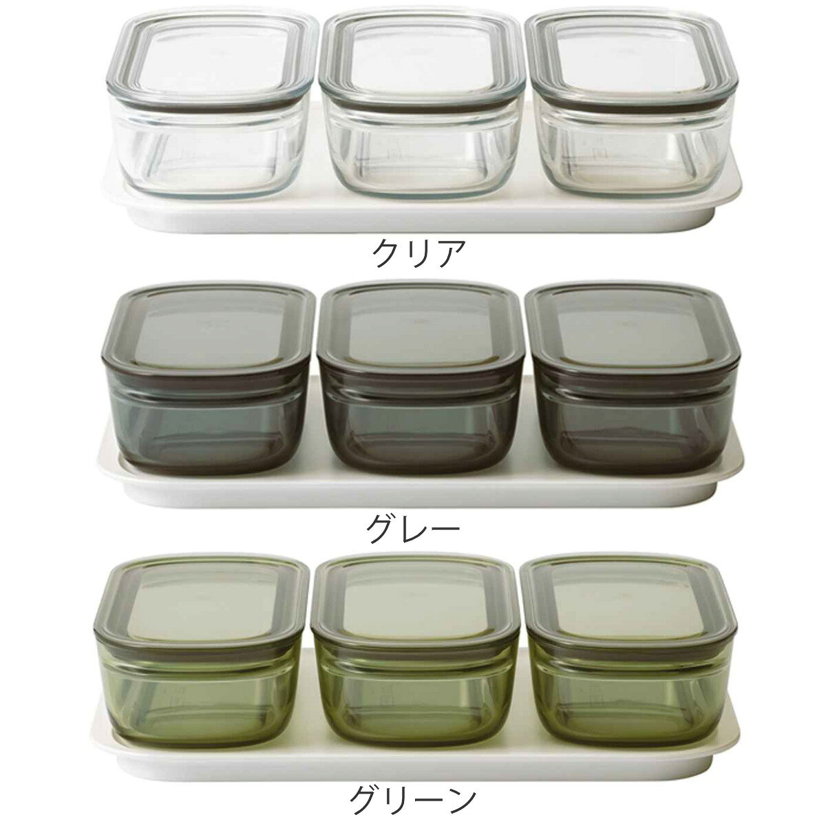 保存容器 520ml 調理ができる保存容器 収納トレー付き Mサイズ 3個入 （ 日本製 密閉 プラスチック 電子レンジ対応 食洗機対応 冷凍庫OK 保存 容器 電子レンジ調理器 フードコンテナ 0.52L 透明 割れにくい 軽い 丈夫 ）【39ショップ】 interior-palette-10103417 インテリアパレット サンプル画像3