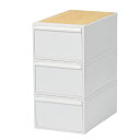 収納ケース 天板付き 同色3個セット 引き出し M 幅32×奥行52×高さ21.5cm クローゼットシステム ( 収納 クローゼット 衣類収納 収納ボックス 衣...