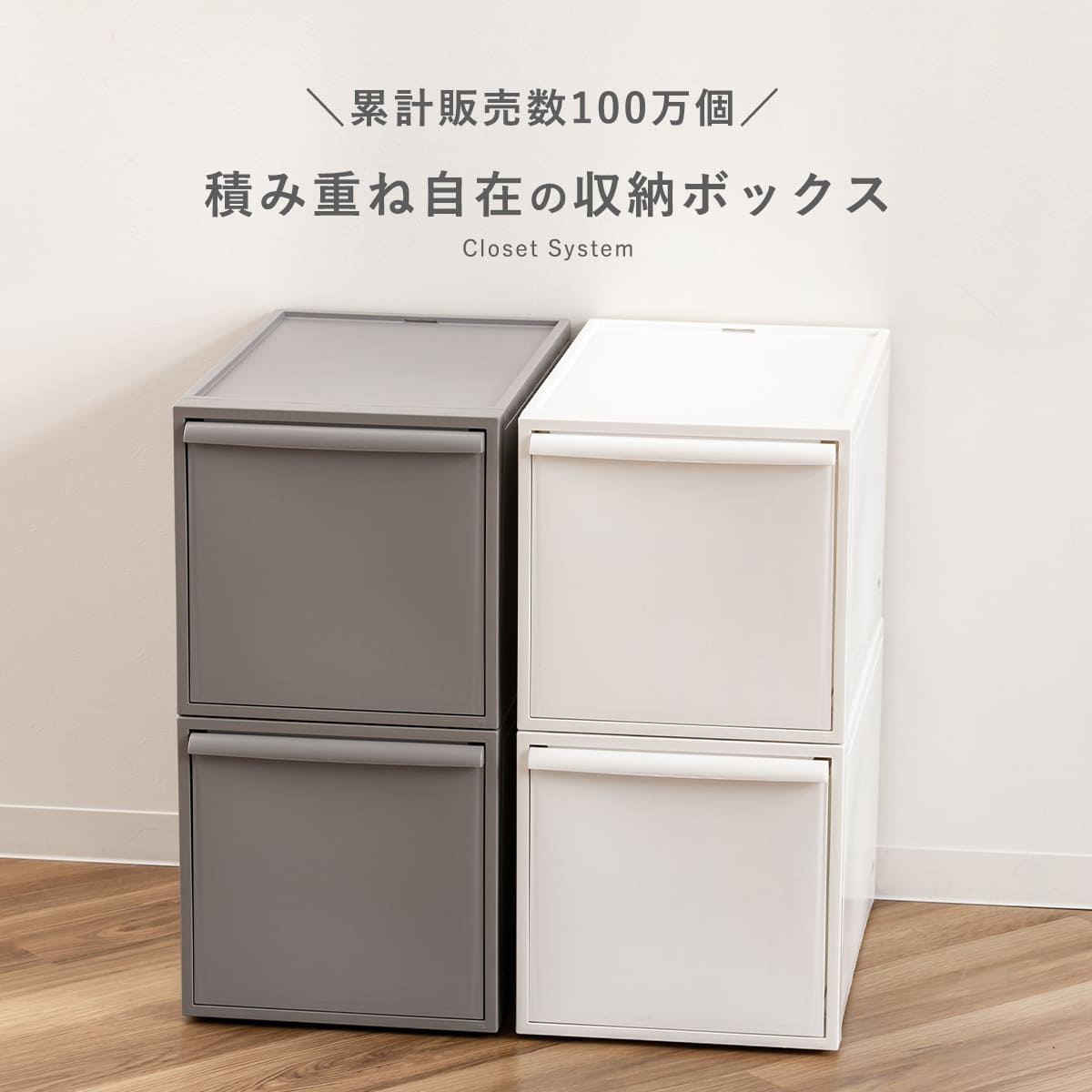 【レビュー特典付き】 収納ケース 引き出し L 幅32×奥行52×高さ31.8cm クローゼッ...