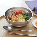 どんぶり ステンレス 深型食器 17.8cm ( 二重構造 保冷 保温 丼 丼物 ボウル 食器 器 韓国 韓国食器 960ml 結露しない 熱くなりにくい 丼ぶ...
