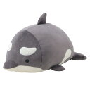 ボルスター 27cm クッション マシュマロ アクアミエ シャチ ( ぬいぐるみ 抱き枕 抱きまくら インテリア 動物 魚 枕 まくら ふわふわ もちもち アニ...
