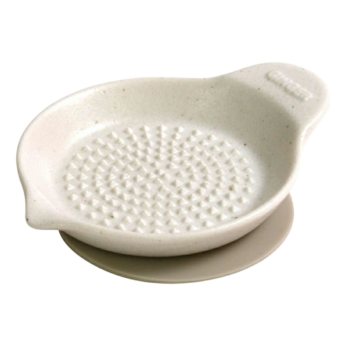 しょうがおろし器 陶磁器 白磁 SALIU すべり止めシリコンシート付き 日本製 ( おろし器 生姜おろし 生姜 しょうが おろし金 白 食洗機対応 電子レンジ...