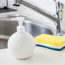 ディスペンサー 320ml オーブ ソープボトル 日本製 ハンドソープ 手洗い ( 詰替えボトル 液体せっけん ボトル 磁器 白磁 詰替え ポンプ 洗顔 洗剤 丸 液体ハンドソープ 洗面 キッチン トイレ ) 【39ショップ】