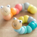 おもちゃ ベビー WIGGLY WORMS BLUE 木製 北欧 出産祝い ( 木製おもちゃ 木製玩具 木のおもちゃ 玩具 オモチャ 知育玩具 赤ちゃん 知育 子供 室内 遊び 女の子 男の子 誕生日 プレゼント インテリア )【39ショップ】
