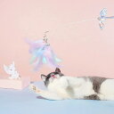 猫じゃらし 羽 Feather Cat Playing Rod ZEZE おもちゃ ( ねこじゃらし 羽根 鈴 猫用おもちゃ 猫 猫用 ペット用 ペットおもちゃ...