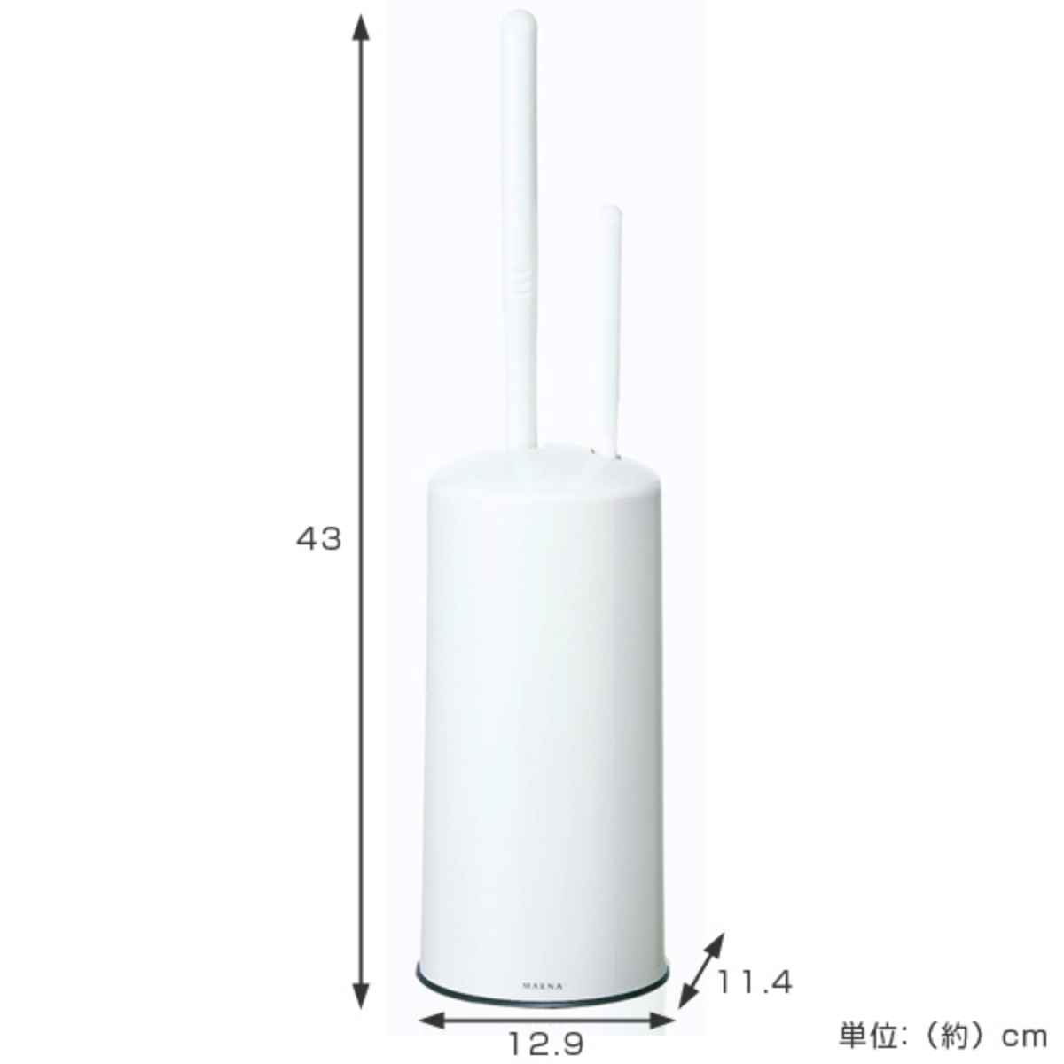 marna マーナ 2in1トイレブラシ W078W （ ケース付き トイレ ブラシ 掃除 清掃 ト...