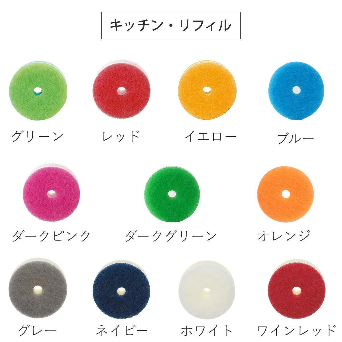 marna マーナ POCO キッチンスポンジ 洗面スポンジ 吸盤付き リフィル （ ポコ 丸...
