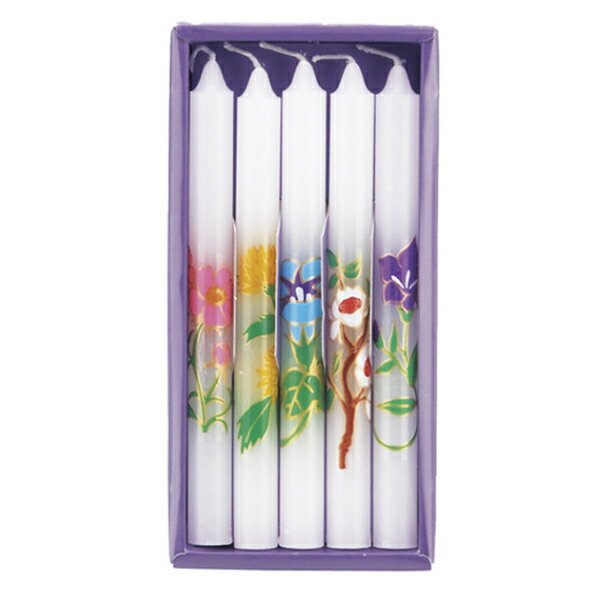 ローソク 花ろうそく アソート 5本入 ( ロウソク ろうそく 花柄 進物 お彼岸 法事 仏壇 お墓参り お盆 供養 自宅用 ご霊前 ご仏前 ) 【39ショップ...