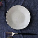 プレート 17cm ラウンド Calin 皿 洋食器 陶器 日本製 3枚セット ( お皿 電子レンジ対応 食洗機対応 取り皿 ケーキ皿 デザート皿 取皿 フルーツ おしゃれ 食器 グレー モノトーン )【39ショップ】