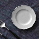 プレート 12cm ラウンド プチ プリンセス Calin 皿 洋食器 陶器 日本製 ( お皿 電子レンジ対応 食洗機対応 輪花皿 豆皿 銘々皿 取り皿 菓子皿 デザート フルーツ おしゃれ 食器 グレー モノトーン )【39ショップ】