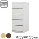 クローゼットチェスト 5段 日本製 Fit 奥行き55cm 幅39cm ( 開梱設置 送料無料 チェスト 収納チェスト たんす タンス 収納 国産 完成品 箪笥...