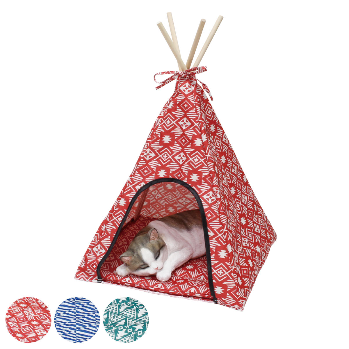 テント ファニーフィールド ティピー S L 折りたたみ （ ペットテント ペット用テント ペットハウス 日..