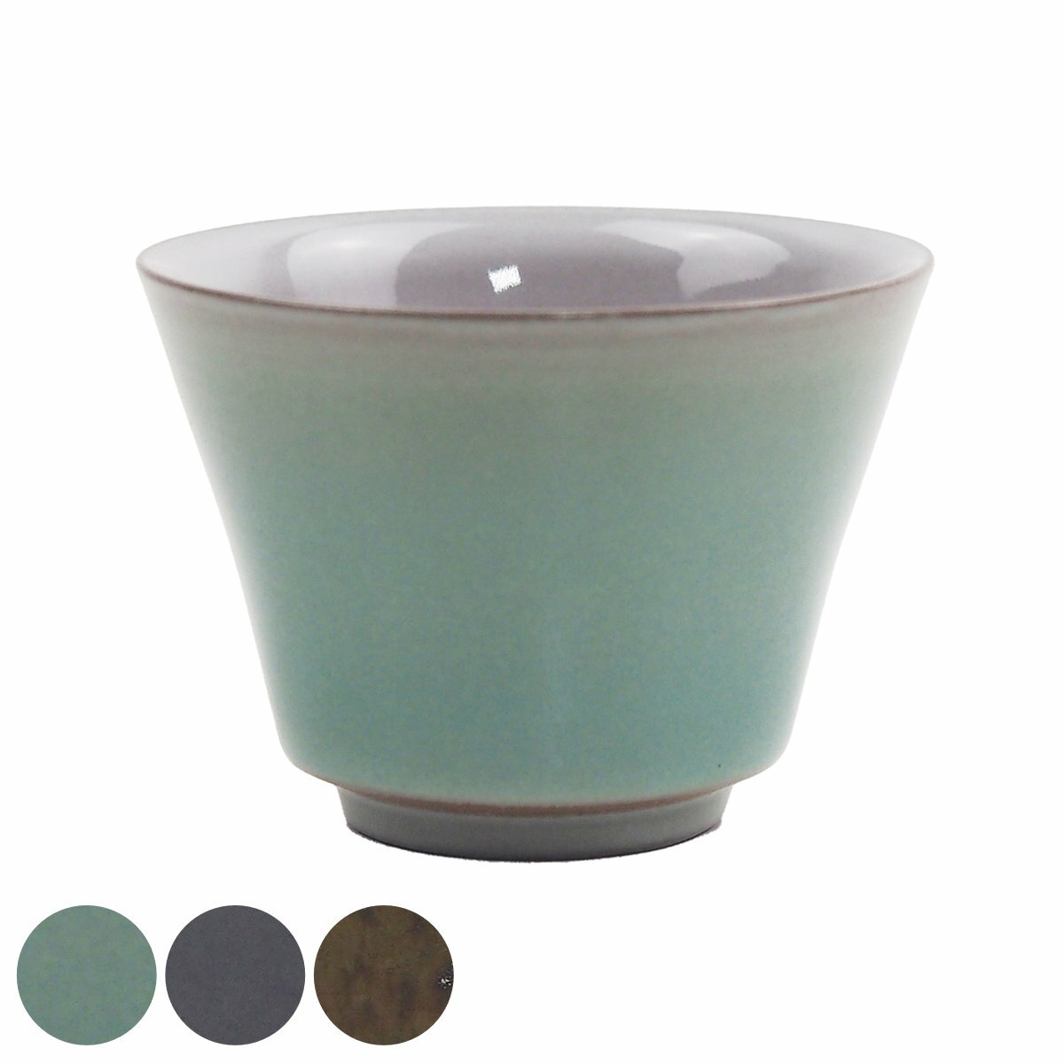 Banko Ware - 茶碗 高台碗 （ 萬古焼 陶器 お茶碗 茶わん ごはん ぐい呑み カップ 小鉢 うつわ 器 食器 日本製 おしゃれ 和モダン 和風 和食 シンプル ）【39ショップ】