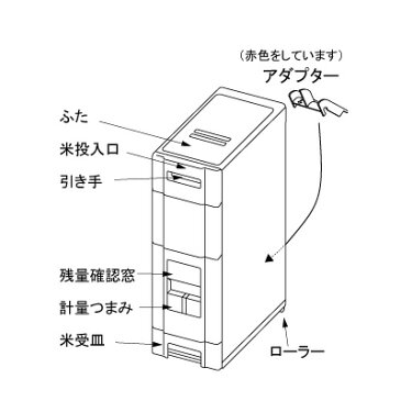 米びつ　ライスボックス　無洗米兼用　32kg（ 30kg 計量 送料無料 こめびつ ） 【5000円以上送料無料】