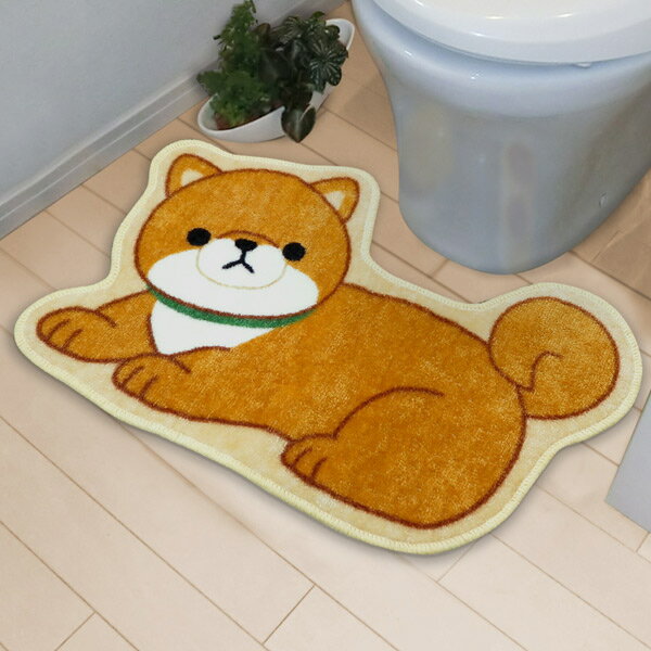 トイレマット 豆しば 豆しばワンコの物語 （ トイレ マット 犬 トイレ用品 トイレグッズ トイレタリー いぬ ドッグ ）【39ショップ】のサムネイル