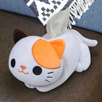 ティッシュケース ティッシュカバー ねこのぬいぐるみティッシュカバー ねこのしっぽ ミケ （ ティッシュ ケース カバー ぬいぐるみ ボックスティッシュケース ボックスティッシュカバー 猫 ねこ ネコ 三毛猫 みけ 三毛 ）